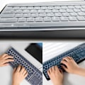 Miniatyrbillede 2 af 5: 1 stk. skrivebords tastaturbeskytter HD silikone støvtæt tastaturbeskytter universel beskyttelsesdæksel