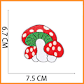 Miniatyrbild 5 av 5: 20 st Cartoon Mushroom Broderi Patch Mushroom Grant Broderi Etikett Kläder Patch Sticker Express Broderi Badge