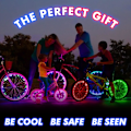 Miniatyrbild 2 av 4: 2-pack LED-cykelhjulsljus! Bli synligare från alla vinklar för ultimat säkerhet