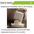 Miniatyrbild 3 av 5: 4-pack HC14 E-filter kompatibla med HC-14 HC-14V1 HC-14 HC-14N-serien, modellerna HCM-6009 HCM-6011 HEV680 HEV685