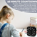 Miniatyrbilde 4 av 5: Mekanisk Kjøkkentimer - Analog Timer: 4 Stykker - 60 Minutter - Mekanisk Kjøkkentimer - Timerfunksjon for Hjem, Matlaging, Sport, Studier (Svart)