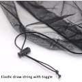 Miniatyrbilde 4 av 5: Mygghode nett Midge også hode nett for ikke å se UMS insektfeil (4 stykker svart) Biting Gnats Gnats fra alle utendørsaktiviteter