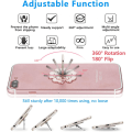 Miniatyrbillede 4 af 5: 5 stk. telefonringholder, 360° rotation smuk blomst telefonring greb stativ telefonholder skrivebordsholder til Samsung iPhone PC smartphone