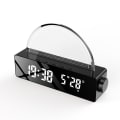 Miniatyrbilde 2 av 5: Lysende Vekkerklokke, Vekkelysslampe med Soloppgangssimulering, Snooze/Temperaturvisning, Atmosfærelampe med 7 Skiftende Farger, Port