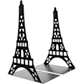 Pikkukuva 1 / 5: 2-osainen Eiffel-tornin kirjanpidin, metalliset kirjatukit, tornin muotoinen hylly, työpöydän sisustus, järjestäjä kirjoille, elokuville, videopeleille, 21 x 14 x 9 cm