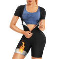 Miniatyrbillede 1 af 5: Sauna sveddragt til kvinder - Heldragt 3 i 1 - Træning - Slankende varm vest - Mavekontrol - Shapewear (XXL)