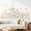 Miniatyrbillede 3 af 4: Vægstickers Boho Blomster Sticker Væg Blomst Blomst Pandelol Papillon Vægdekoration Soveværelse Kontor
