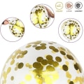 Miniatyrbillede 4 af 5: 60 stk. lyserøde, hvide og guld balloner, 12 tommer metalliske kromguld konfetti latex balloner, babyshower ballon sæt, pige baby gaver fødselsdag prinsesser