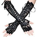 Miniatyrbild 1 av 5: Träningshandskar Damhandskar Mesh-handskar Armöverdrag Spetsbandage Halvfingerhandskar Satin