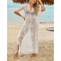 Miniatyrbilde 3 av 4: Kvinners badedrakt cover up split strand maxi kjole