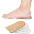 Miniatyrbillede 1 af 5: 4-lags Justerbare Ortopædiske Sko Hælindsatser, Hælforhøjere Indlægssåler, Hælsporer, Achilles Tendinitis, Hæl Smerter, Hælpude Indlægssåler til Kvinder og Mænd