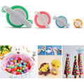 Miniatyrbild 2 av 3: 4 stycken stickgarnboll stickverktygssats, pompom-tillverkare, stickverktyg