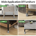 Miniatyrbilde 2 av 5: Grå - 10 cm justerbar møbelpute med skruklemmer, 4\" pute for senger, bord, sofaer, skrivebord, kraftig møbelpute for 0,8-1,6 tommer