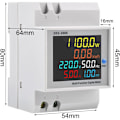 Miniatyrbild 3 av 5: AC40-300V 100A Elmätare Förbrukningsmätare Digital Energimätare, Enfas Elmätare, AC Strömmätare KWh Mätare Ty