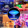 Miniatyrbillede 5 af 5: Damlys til dammen, RGB undervandslys til diskofest, flerfarvede swimmingpool-lys med 7 lystilstande til springvand, swimmingpool, bar osv. Fl