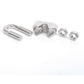 Miniatyrbillede 2 af 4: 12 stk. drivhuskabel rustfrit stål 4 mm galvaniseret metalkabel kabeltang buet pincet metalkabel kabel rustfri stål clips bue sjækler -sh