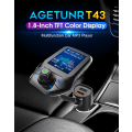Miniatyrbillede 2 af 5: Biloplader - Bil Bluetooth MP3-afspiller U Disk Musik USB Zhitong QC3.0