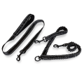 Miniatyrbilde 3 av 5: Dobbel hundekobbel for 2 hunder, hundekobbel, dobbel hundekobbel 360° flokefri, multifunksjonell avtakbar kobbel, absorberende elastisk materiale