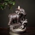 Miniatyrbild 5 av 5: Elefant prydnadsrökelsebrännare rök backflow rökelsebrännare hantverk heminredning