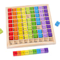 Miniatyrbild 1 av 5: Multiplikationsspel i trä, multiplikationsspel i trä, multiplikationstavla, siffror för barn
