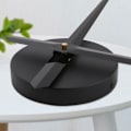 Miniatyrbillede 3 af 5: 3D vægur, 3D DIY quartz ur, 3D metal ur DIY MOTAL METAL CHEMBERGE MED 2 Aiguilles, Ur til stue dekoration (Sort)