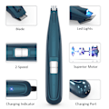 Miniatyrbilde 5 av 5: Hårklipper for kjæledyr med LED-lys, profesjonell hårklipper for hunder og katter, USB-lading, elektrisk trimmer for hår rundt ansikt, øyne, ører, poter