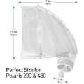 Miniatyrbillede 4 af 5: Pool Cleaner Bags, Pool Robot Zipper Bag Replacement Nylon Pouch Fit for Polaris 280480 Pool Cleaner