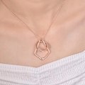 Miniatyrbild 2 av 4: Silver Ring Holder Halsband Keeper Hänge Smycken För Kvinnor Fru Flickvän