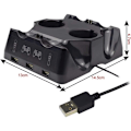 Miniatyrbillede 4 af 5: PS4 Controller Oplader, PS4 Controller Stand, Oplader Dock Controller Oplader til Ps4 Move til Ps4/ps4 Move/ps4 VR Controller Fire Opladnings Do