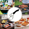 Miniatyrbillede 3 af 5: Grydeplade clips - Anti-friturepropper til flad køkken - pizzatang, køkkentang, frituretang, anti-skoldnings krom køkken med BAOK isolering