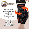 Miniatyrbillede 5 af 5: 2-pak Kvinde Shapewear Trusser Infrarød Negativ Ilt Valentinsdag Gave Honeycomb Shapewear Briefs Åndbar Stropløs
