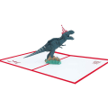 Pikkukuva 3 / 5: 3D-kolmiulotteinen syntymäpäiväkortti, käsintehty askartelukortti, dinosaurus