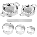 Miniatyrbillede 1 af 4: 6 stk. Dumpling Maskine Dumpling Form Rustfrit Stål Dumpling Maskine Dumpling Redskaber Sæt Køkken Tilbehør