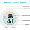 Miniatyrbillede 4 af 5: Indendørs og udendørs termometer, digitalt trådløst termometer med probesensorer, HD LCD-display temperaturdetektor, min/maks-hukommelse, trend, ℃/℉