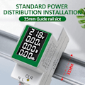 Miniatyrbillede 3 af 5: Elektricitetsmåler Wattmeter Multimeter PZEM-008 Elektricitetsmåler AC50-300V/100A Amperemeter Digital Display Spændingstester Wattmeter