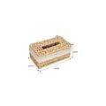 Miniatyrbillede 2 af 4: Servietboks Papirreb Servietboks 24X14X10Cm Dekorativ Servietboks Organizer Boho Rektangulær Servietdispenser, til Badeværelse, Soveværelse, Kontor