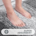 Pikkukuva 4 / 5: Ylellinen kylpyhuoneen matto 24x16, superpehmeä imukykyinen polyesterikylpyhuonematto, liukumaton pehmeä kylpyhuonematto