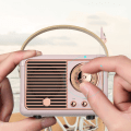 Miniatyrbild 2 av 3: Kreativ retro trådlös Bluetooth-högtalare mini bärbar mobiltelefon subwoofer utomhus liten ljud svart
