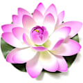 Miniatyrbillede 1 af 5: Kunstig Lotus Kunstige Dam Planter Flydende Dam Ornamenter Simulation Vandlilje Blomst Dam Dekoration Realistisk Lotus til Dam Pool Vand Dec