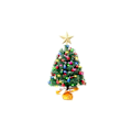 Miniatyrbilde 1 av 5: 1 stk. Flerfarget Mini Kunstig Juletre, Mini Juletre med LED-lysgirlander og ornamenter, Lite dekorert juletre, Jul d