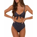 Miniatyrbild 1 av 4: Kvinnors hög midja bikini set push up vadderad