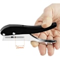 Miniatyrbillede 3 af 5: Robust metalhulmaskine - 10 mm rundt hul - 25 mm perforeringsdybde - Håndperforator til identitetskort, PVC-badges, ark papir