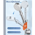 Miniatyrbillede 4 af 4: Ingen Boring Bruseholder, 360 Graders Roterende Brusehovedholder, Robust og Holdbar ABS Håndbruserholder, Bruseholder