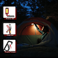 Miniatyrbillede 3 af 5: Kraftig genopladelig arbejdslampe, LED-arbejdslampe til værksted med magnetisk base, lommelygte med IPX6-forsegling, 5 mekaniske belysningstilstande til nødsituationer,