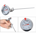 Miniatyrbillede 5 af 5: Køkkentermometer, 30 cm langt køkkenprobe-termometer i rustfrit stål med clips til grillmad, kød, hjemmebryg, vinkedel
