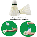 Miniatyrbild 3 av 5: Badmintonfjädrar, 12-pack gåsfjäder badmintonfjädrar badmintonbollar med hög elasticitet och hållbarhet för inomhus, utomhus, sport
