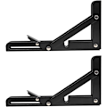 Miniatyrbillede 4 af 4: Foldbar Beslag, 2 stk Rustfrit Stål Foldbar Hyldebeslag, Foldbar Beslag, Beslag Beslag, Væghængt Foldbar Hylde til Væghylde Bord Bænk