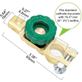 Miniatyrbilde 5 av 5: 2 stk. Batterikutter 12V/24V Batteri Koblingsbryter Batteri Koble fra Bryter Bil Lastebil 15-17mm Toppstolpe