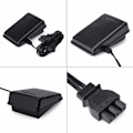 Miniatyrbilde 3 av 4: Hjemmekontroll pedal symaskin, Elektrisk falemaskin pedal pedal pedal pedal ledning med universell hastighetskontroller (svart) (EU-plugg)