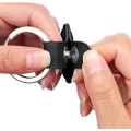 Miniatyrbillede 4 af 5: Airtag positionering anti-tab enhed læder beskyttende cover (rød, eksklusive Airtag) positionering tracker anti-tab enhed luft mærke nøglering luft lab